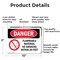 Signmission Flammable Material No Smoking Within 20 Feet Danger Sign, Aluminum, 10in W x 7in L, 2PK OS-2PACK-DS-A-710-L-1248 - alternate 2